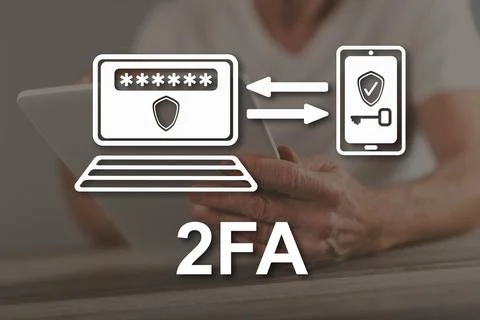 Concept of 2fa Stock Photos
