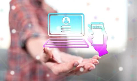 Concept of 2fa Stock Photos