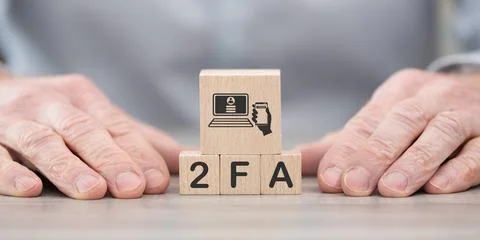 Concept of 2fa Stock Photos