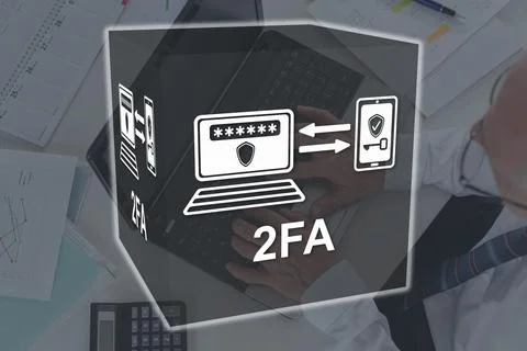 Concept of 2fa Stock Photos
