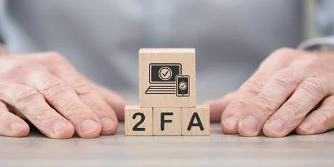 Concept of 2fa 写真素材