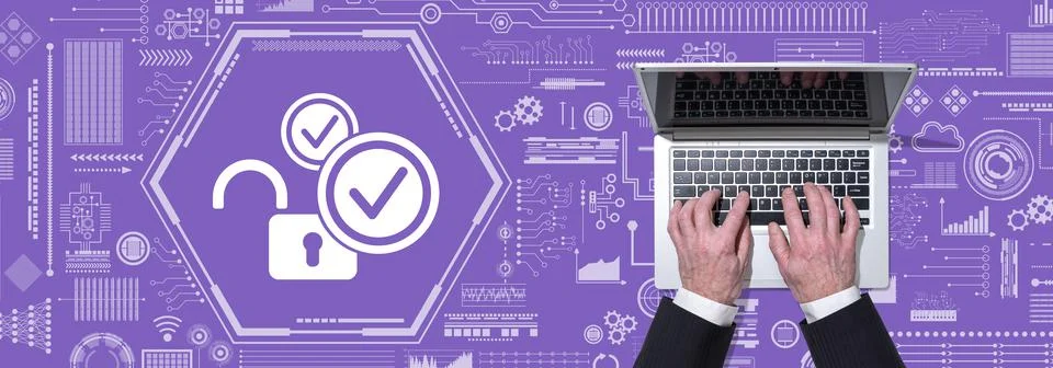 Concept of 2fa Stock Photos