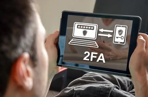 Concept of 2fa Stock Photos