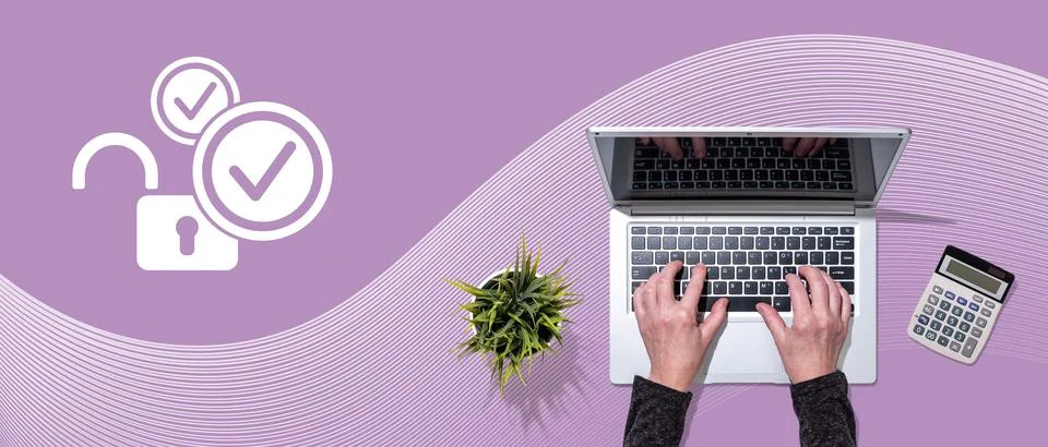 Concept of 2fa 写真素材