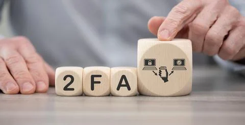 Concept of 2fa 写真素材