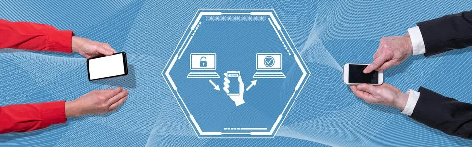 Concept of 2fa 写真素材