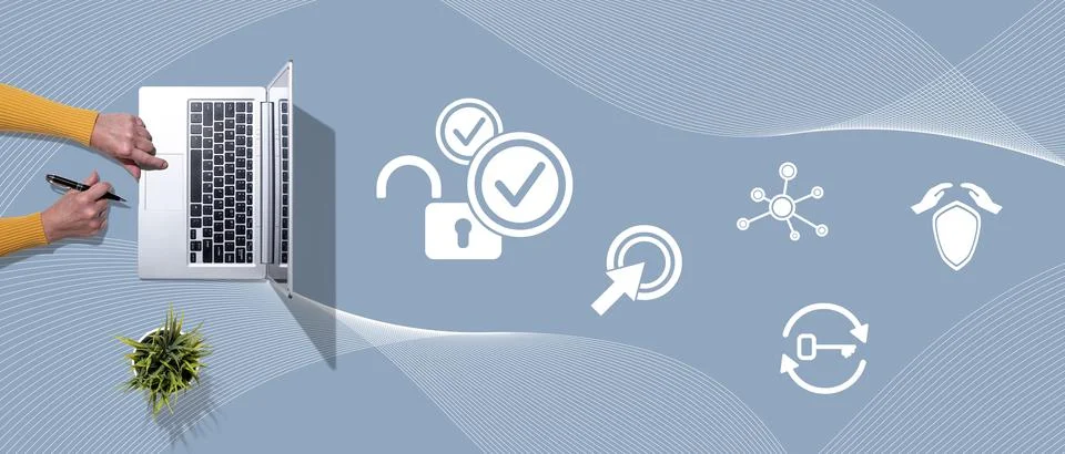 Concept of 2fa 写真素材