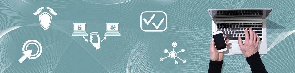 Concept of 2fa 写真素材