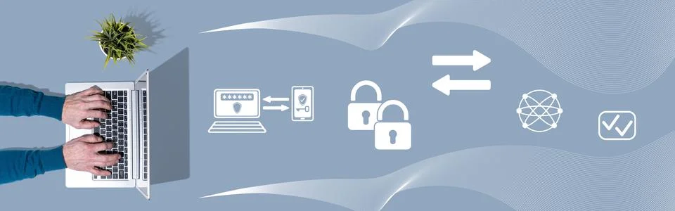 Concept of 2fa Stock Photos