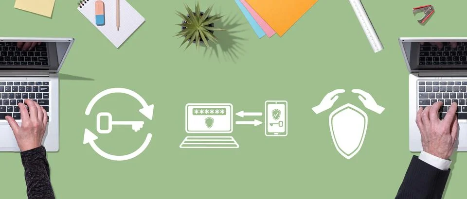 Concept of 2fa 写真素材