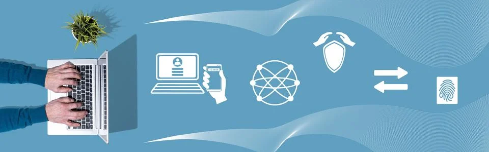 Concept of 2fa 写真素材