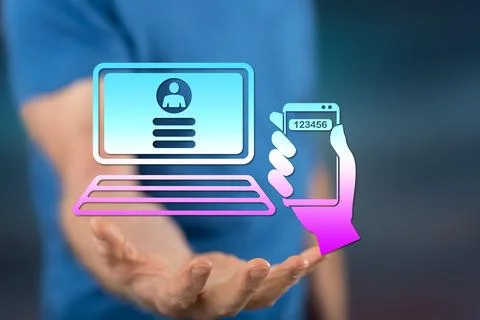 Concept of 2fa Stock Photos