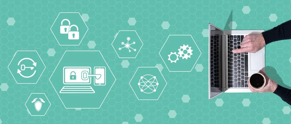 Concept of 2fa 写真素材