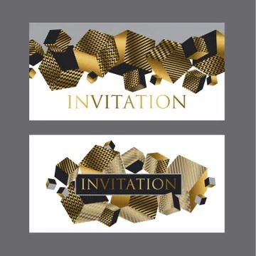 Concept 3d illusion geometric cubes composition for surface design and web. V Illustrazione stock