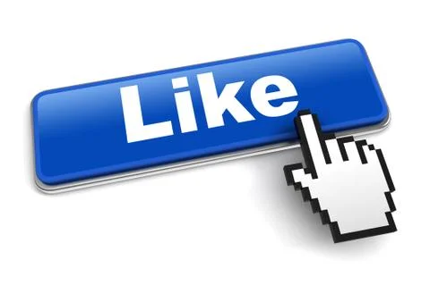 Like concept 3d illustration isolated Stock Illustration