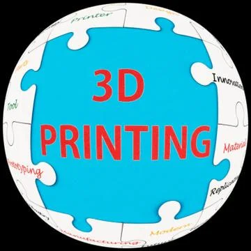 Concept of 3d printing Stock Illustration