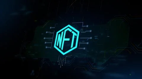 Concept 3d rendering animation motherboard CPU processor microchip starting neon Illustrazione stock