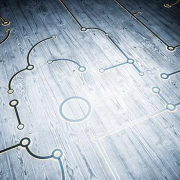 Concept 3d rendering Stock Illustration