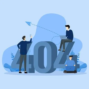 Concept 404 Error Page or File not found for web page concept Stock-Illustration