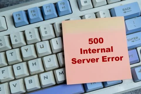 Concept of 500 internal server error write on sticky notes 写真素材