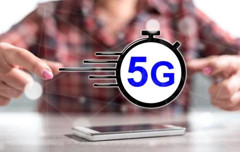Concept of 5g Foto stock