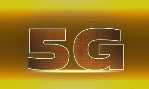Concept of 5G telecommunication technology Stock Illustration