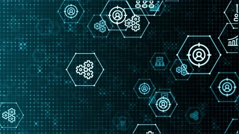 The concept of 6G network, high-speed mobile Internet, new generation network Stock-Footage 147061518