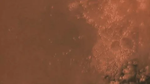 Concept 7-P1 View of the 3D Rendering Realistic Planet Mars Stock Illustration