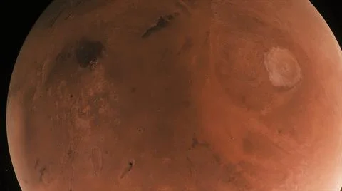 Concept 88-P1 View of the 3D Rendering Realistic Planet Mars Stock Illustration