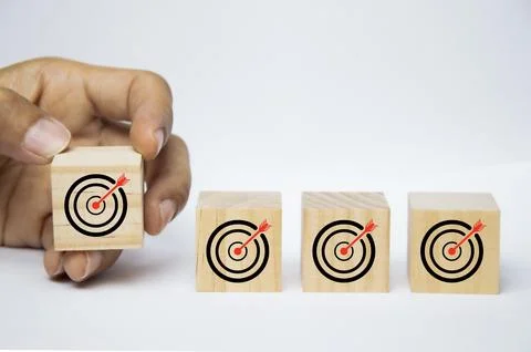 This concept is about communicating goal setting and success. Stock Photos