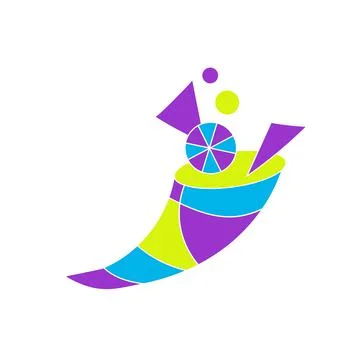 Concept of abstract cornucopia. Cartoon style. Vector illustration. Illustrazione stock