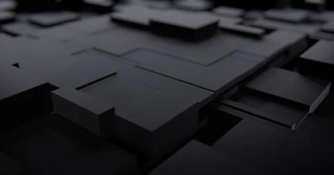 Concept abstract geometry form. Black Color Tech Background with a Geometri.. Stock Illustration