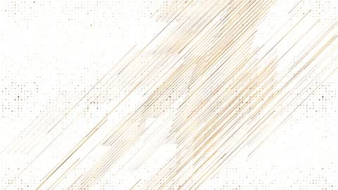 Concept abstract white background with golden lines and dots Stock Illustration