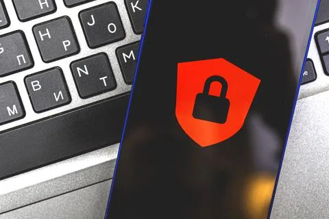 Concept of access denied, personal data protection and security, background o Stock Photos