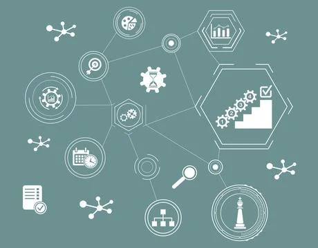 Concept of action plan Stock Illustration