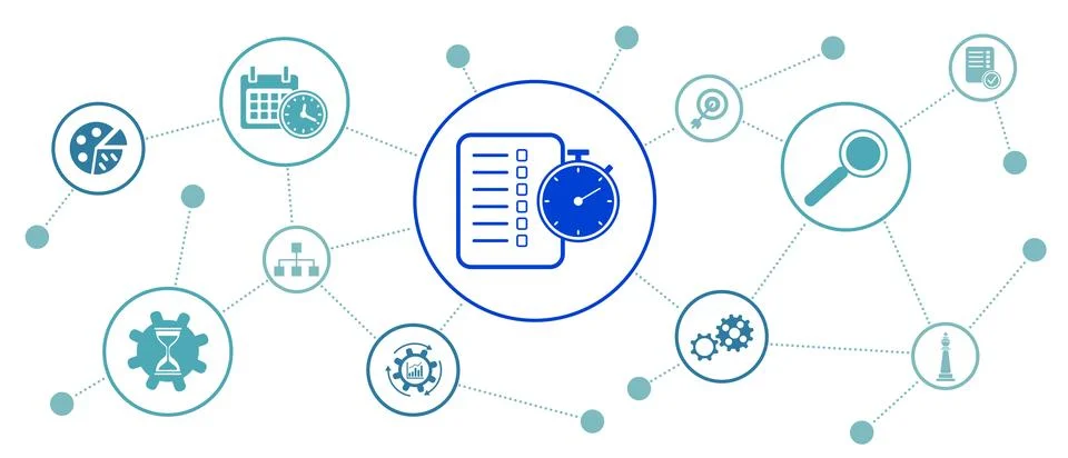Concept of action plan Illustrazione stock