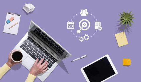 Concept of action plan Stock Photos