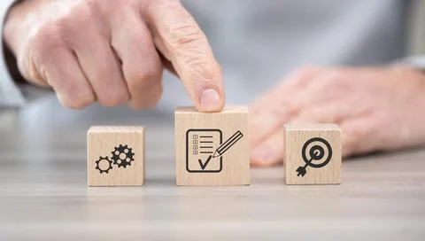 Concept of action plan Stock Photos
