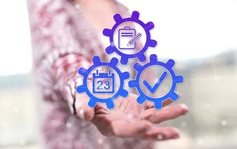 Concept of action plan Stock Photos