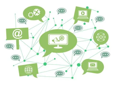 Concept of ad targeting Stock Illustration