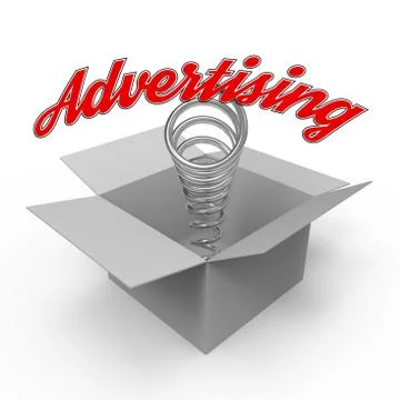 Concept for advertising industry. Stock Illustration