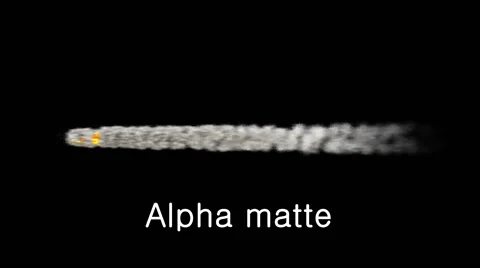 Concept aerial accident. engine on fire. Plane crash. Alpha channel. Stock Footage 57411012