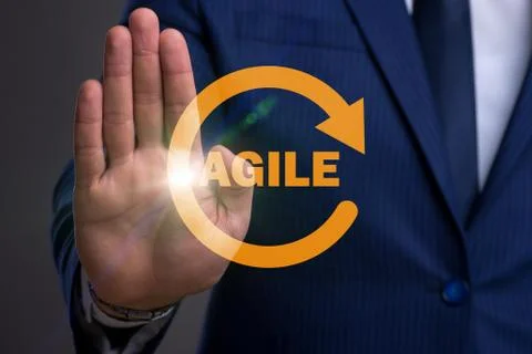 Concept of agile software development 스톡 사진