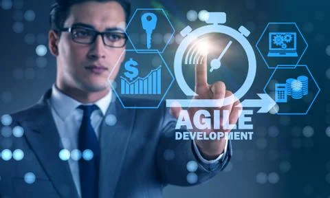 Concept of agile software development Stock Photos