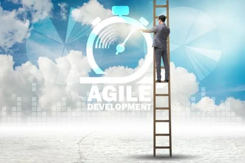 Concept of agile software development 写真素材