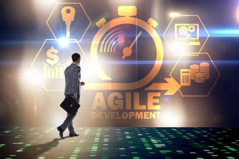 Concept of agile software development Foto stock