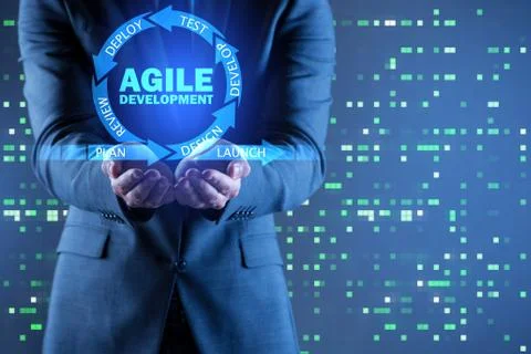 Concept of agile software development Foto stock
