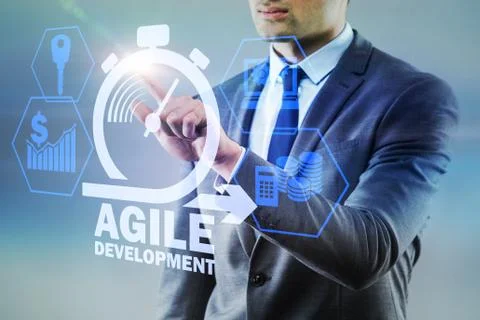 Concept of agile software development Stock Photos
