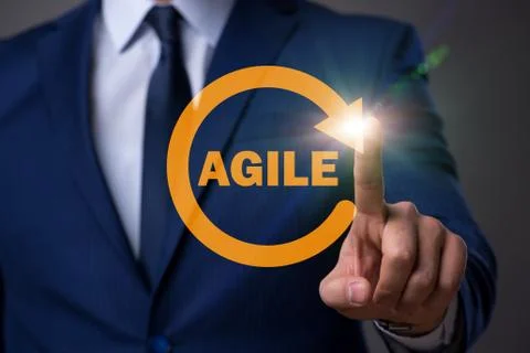 Concept of agile software development Stock Photos