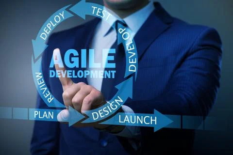 Concept of agile software development Foto stock